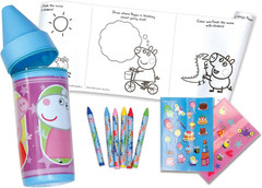 : Color & Sticker Activity – Zipper Case Holds 10′ Coloring Paper, 2 Sticker She