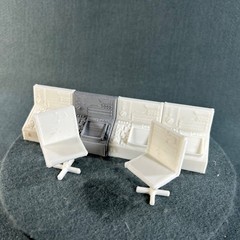 Sci Fi Control Room Computer Desk Chair Action Figure Accessory Lot