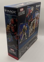 Marvel Legends Magic The Gathering Battle-Damaged Spider-Man & CARD & STAND