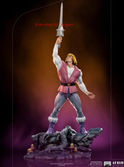 Iron Studios Prince Adam He-Man Series Art Scale 1/10 38cm Statue Figure New Toy