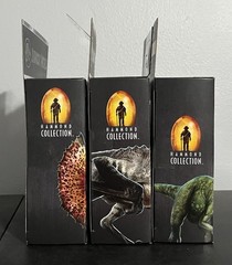 3 Jurassic World Hammond Collection Figures, Mutadon,Dilophosaurus,Hypsilophodon