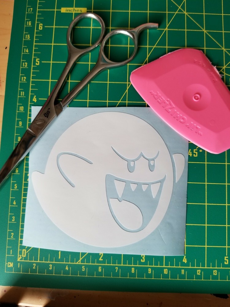 Boo Ghost 4 Inch Vinyl Car / Wall Decal Sticker Super Mario Bros. Nintendo NES