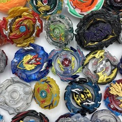 Large 90+ Piece Lot Of Beyblade Spinners, Discs, Launchers, Parts