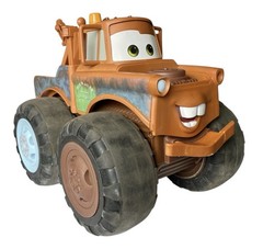 2014 Jakks Tow Mater Talking Toy Disney Cars Push and Pull Truck w/ Chain WORKS