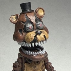 McFarlane FNAF Nightmare Freddy Figure w/ 2 Freddles Five Nights at Freddy’s
