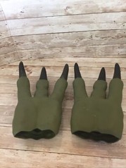 Jurassic World JW Velociraptor Raptor Green Claws Hands Costume Cosplay 2014