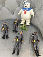 2009 Ghostbusters Toys Figure Lot + Slimer & 2017 Playmobil Stay Puft AS IS READ