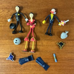 VTG Lot of 15 Character Dynamics Ltd CD Bendable Figures 1970s 1980s Toys Retro