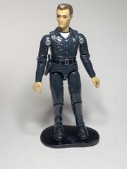 Custom T-1000 Terminator Action Figure in Vintage Mego CHIPS style 3.75″ & stand
