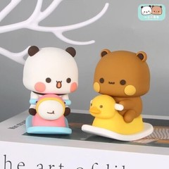 MITAO Sweet Lovely Panda Couple Bubu and Dudu Figure Deco Art Bear Toy Xmas Gift