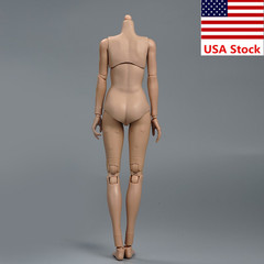 1/6 Female Suntan Middle Chest Super Flexible Body For 12”Action Figure Doll