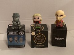 Lot of (3) Vinyl Figures Disney Alice Universal Monsters Adult Swim Dr. Venture