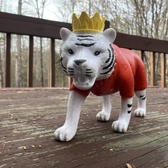 Ankyo Kidcore Whimsical Multicolor Circus Animal Tiger Figure Toy, Cake Topper