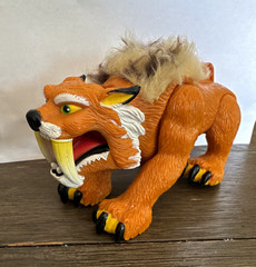 Sabretooth Tiger Action Figure Orange Yellow White Black Plastic imaginex