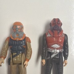 Kenner M.A.S.K. Bruce Sato/Matt Trakker Rhino Action Figures W/ short masks.