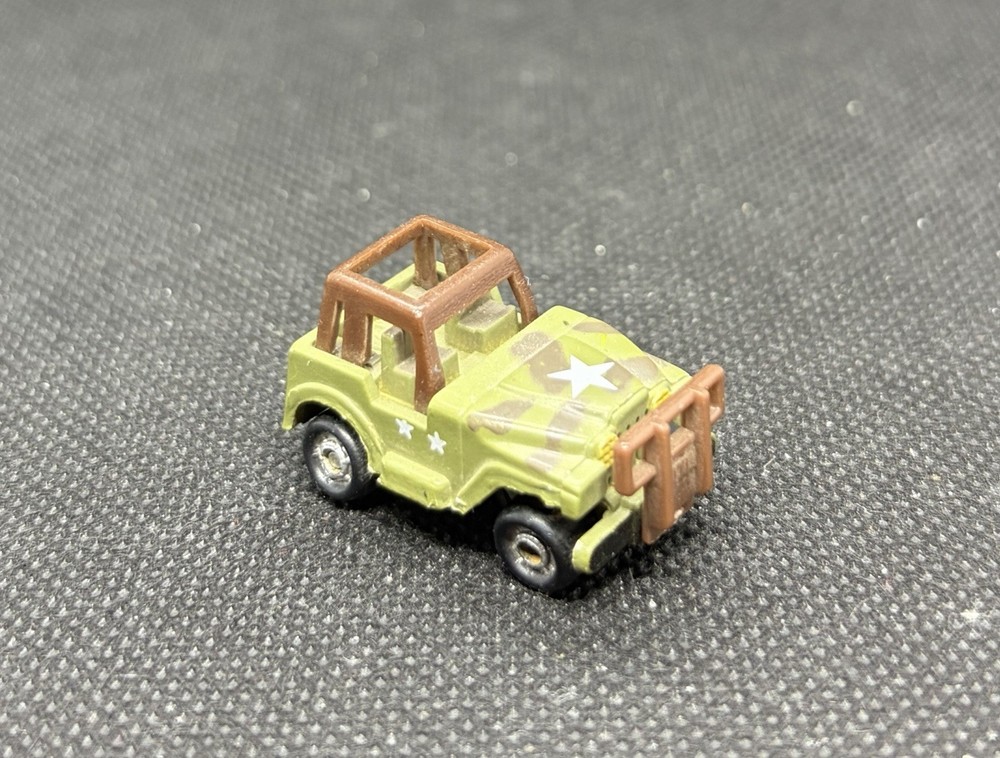 MICRO MACHINES Funrise Military Jeep 4×4 Green Camo Vintage Galoob