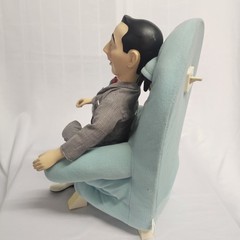 Pee Wee Herman And Chairy Stuffed Dolls Makes Sounds Eyes Move Vintage