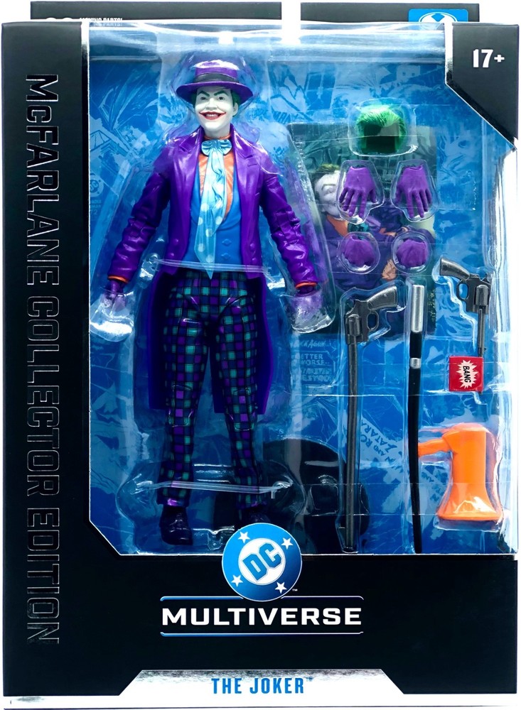 McFarlane THE JOKER Batman 1989 Collector Edition DC Multiverse Action Figure