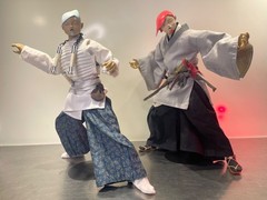 1:6 Custom ThreeA SAMURAI Ronin Shogun 2 Figure Lot, Stands Ashley Wood 3a Parts