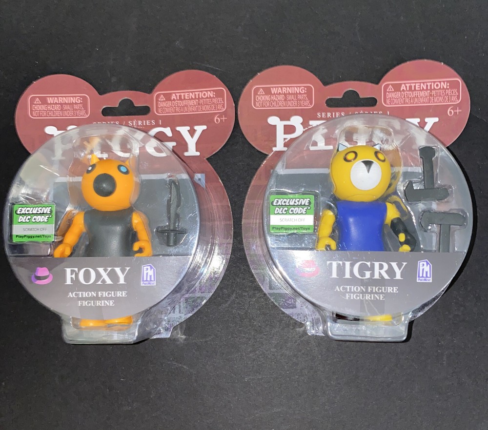 Roblox Piggy Series 1 TIGRY & FOXY Figures with Exclusive Download Code NEW