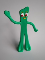 Vintage Prema Toy Gumby Figure 5 1/2 inch Green Bendable Figure