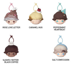 POP MART Dimoo World Crush on Coffee Earphone Case Lot Set of 5 Collectible