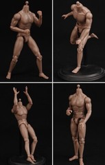 MB102 1/12 Male Soldiers Muscle Super Flexible Body for 6″ Action Figure Dolls