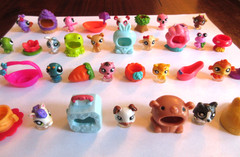 LITTLEST PET SHOP RARE TEENSIES SUPER PACK COMPLETE SET + SHINY DRAGONFLY
