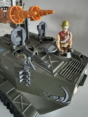 GI Joe 1988 WARTHOG w/ Sgt Slaughter COMPLETE+ Blueprints File Card 🔥No Breaks