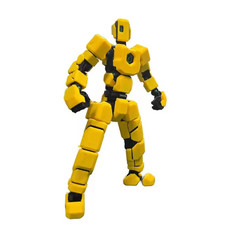 New Articulated Action Figure 3D Printed Mecha Robot Mini Toy Multi-Joint