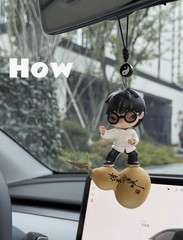 Pop Mart Hirono CLOT Series New Chinese Style Car Charm DIY-1