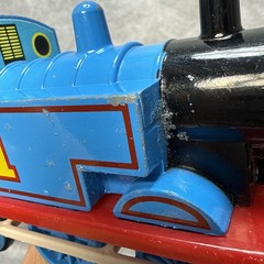 ERTL Britt Allcroft 1985 Thomas The Tank Engine Pull Back 7.5” Metal Train Works