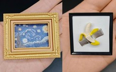 LOT 2 Zuru Mini Brands Create Masterpieces LEGENDARY Starry Night & Taped Banana