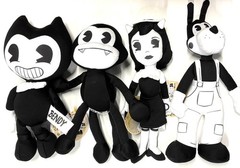 Lot of 4: Bendy and The Ink Machine 10 Alice Angel Edgar Boris Plush Doll NWT
