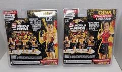 Round 5 World of MMA Collectibles Series 4 (2009) CUNG LE & GINA CARANO NEW