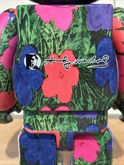Medicom BE@RBRICK Andy Warhol Flowers 100% 400% Bearbrick Figure Set READ