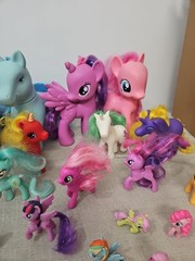 My Little Ponies & Reg Ponies Toys Figures Multicolor Lot Various Sizes Pony