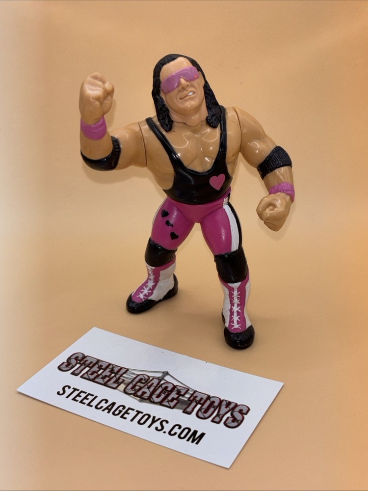 WWF HASBRO SERIES 4 BRET HART WWE Rare / Clean Working Action 1991 Vintage