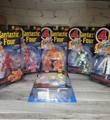 Marvel Legends Retro Fantastic Four Set Of 6 Thing Human Torch Evolutionary New