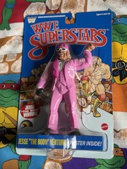 WWE Superstars LJN Jesse Ventura Exclusive Blue Card Retro SERIES 2 In Hand