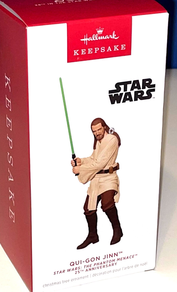 2024 STAR WARS Qui-Gon Jinn Phantom Menace 25th Hallmark Keepsake Ornament MIB
