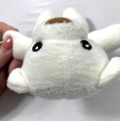 2006 Lil Luvables White Bear Spin Master Toy Teddy Fluffy Factory Hide Pocket