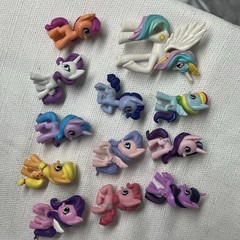 My Little Pony Lot of 12 rainbow dash Apple Jack Twilight Pinkie and more USED