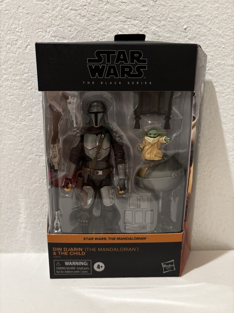 Star Wars Black Series The Mandalorian Din Djarin and The Child (Grogu) LOT I