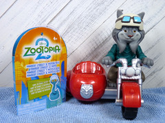 Disney Zootopia 2 Pawbert Lynxley Gary De Snake Motorcycle Sidecar Toy NEW! – L3