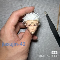 1/6 Custom Satoru Gojo Head Sculpt For 12 ”Jujutsu Kaisen Figure