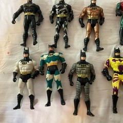 Vintage Batman Action Figures 1990s Kenner DC Mattel Villain’ & Hero’s Lot Of 15