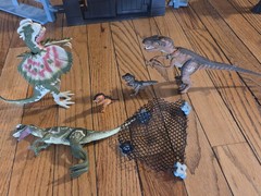 Kenner 1993 Jurassic Park Command Compound Vtg Play Set Mixed Set & 5 Dinos Read