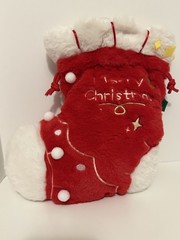 Baby Three Merry Christmas-SECRET Stocking liquid eyes Open bag W/card. No Box