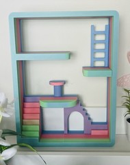 Loft Apartment Display For Smiski, Sonny Angel | Shelf, Desk | 6 Colors Options